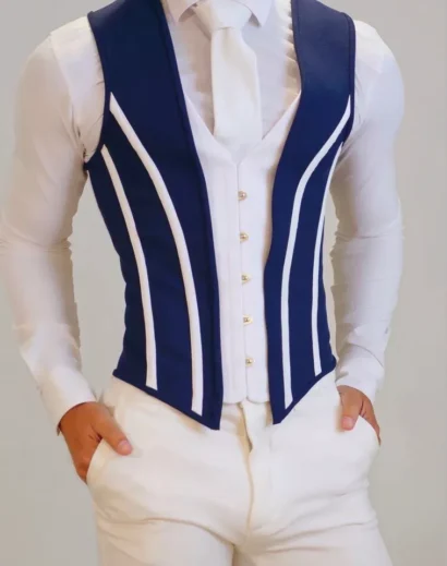 Mens Corset Vest Medieval Dress Waistcoat Lace Up Bones Wasit Trainer Wedding St by Elaf